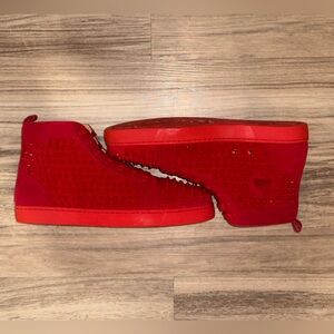 Louis Vuitton Red High-Top Sneakers